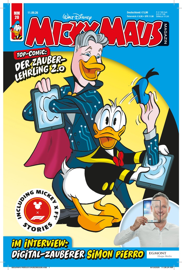 APP-RAKADABRA: iPad-Magier Simon Pierro tritt im Micky Maus Magazin auf!