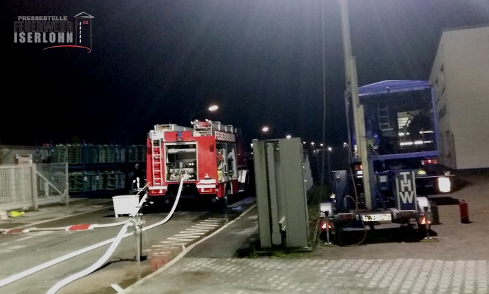 FW-MK: Einsatzkräfte der Feuerwehr Iserlohn in Werdohl im Einsatz