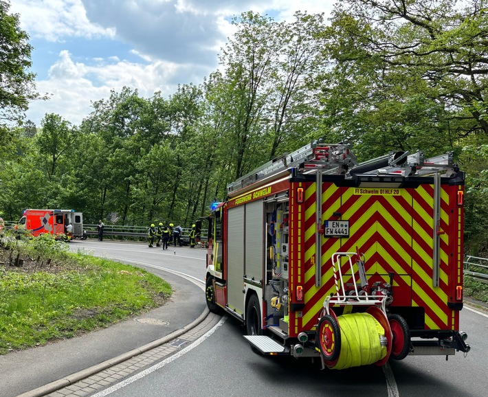 FW-EN: Verkehrsunfall mit Motorrad, Beyenburger Str.