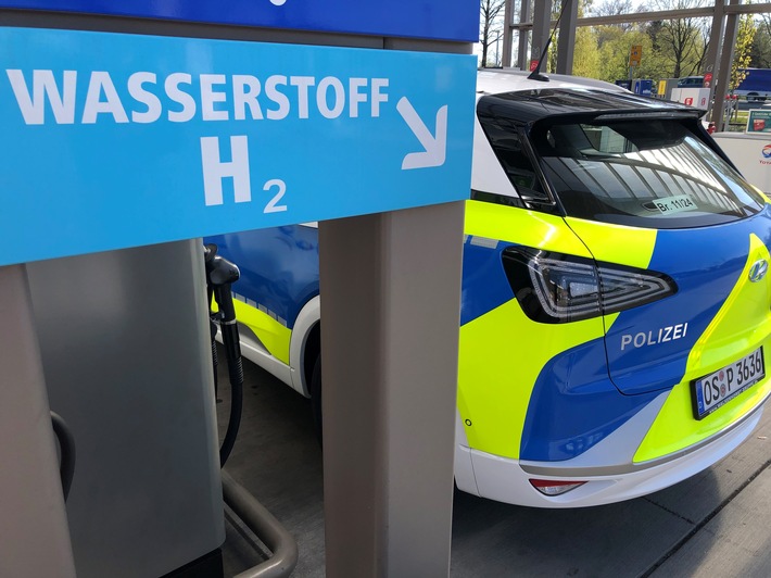 POL-OS: Neue Antriebsart im Test: Osnabrücker Polizei mit Wasserstoff auf Streife