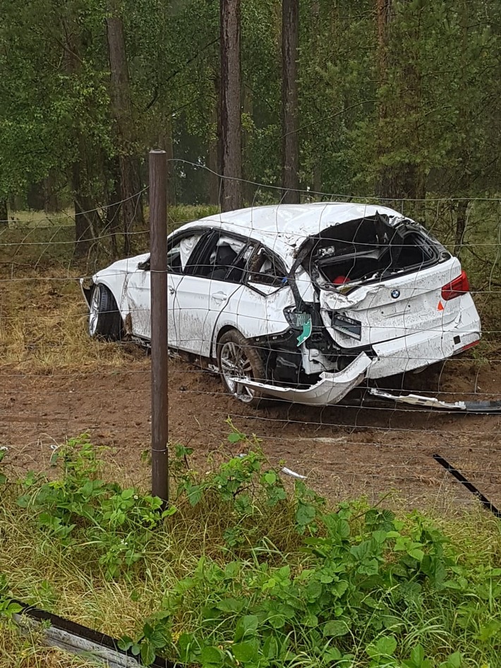 POL-HRO: Verkehrsunfall mit Personenschaden auf der BAB 19 zwischen Linstow und Malchow