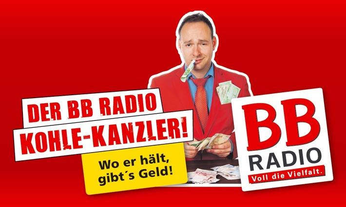 Benni hält sein (Zahl)Versprechen! / BB RADIO-Moderator Benni ist der "Kohle-Kanzler" (BILD)