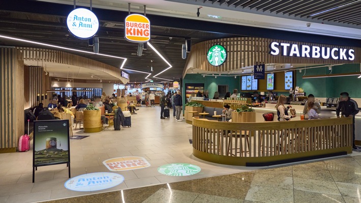 Food Court in Terminal 1 wiedereröffnet: Restaurants wechseln, Vorfeldblick bleibt