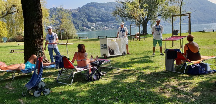 Comunicato stampa: «Agno: gli ambasciatori IGSU mettono il littering al tappeto»