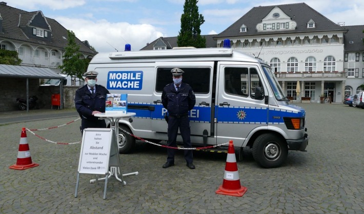 POL-E: Essen/Mülheim a.d. Ruhr: Mobile Wache geht wieder an den Start - Bitte beachten Sie die Vorgaben der Coronaschutzverordnung