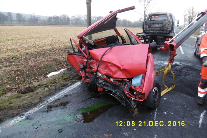 POL-NOM: Schwerer Verkehrsunfall auf der K 31