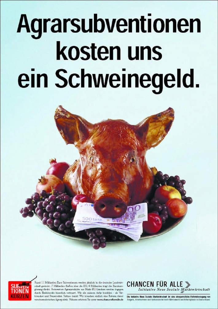 INSM weist Kritik des Deutschen Bauernverbandes an Anzeige zurück / Bauernverband klammert sich an Subventionen