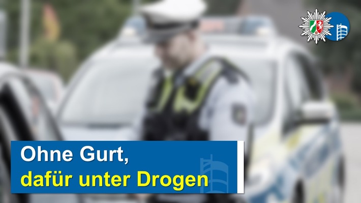 POL-OB: Ohne Gurt, dafür unter Drogen