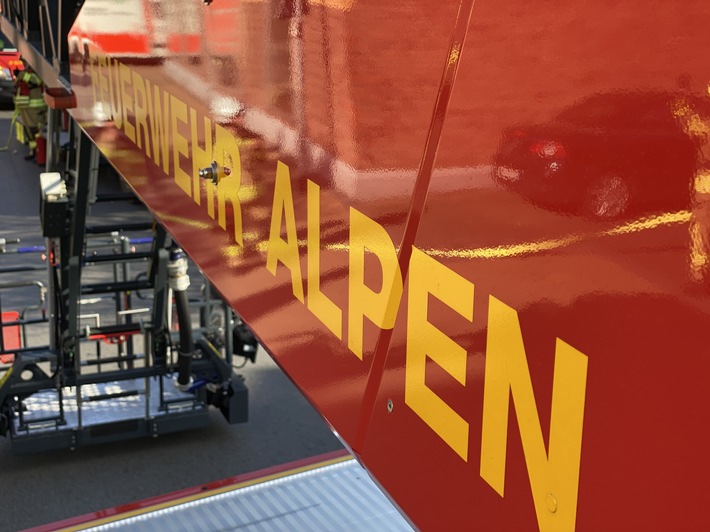 FW Alpen: Unterstützung Rettungsdienst