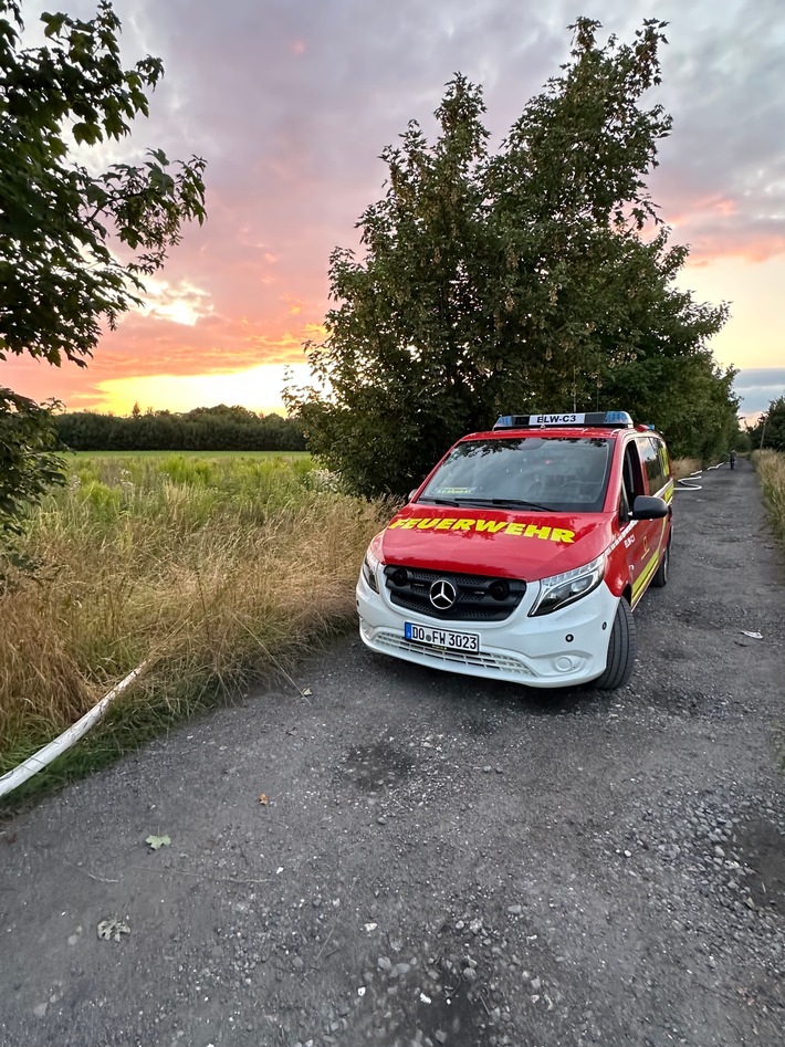 FW-DO: Ergänzende Pressemitteilung zum Scheunenbrand in Dortmund-Scharnhorst