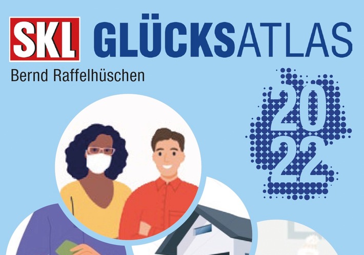 SKL Glücksatlas 2022 / Deutschlands Glücksniveau erholt sich nur leicht