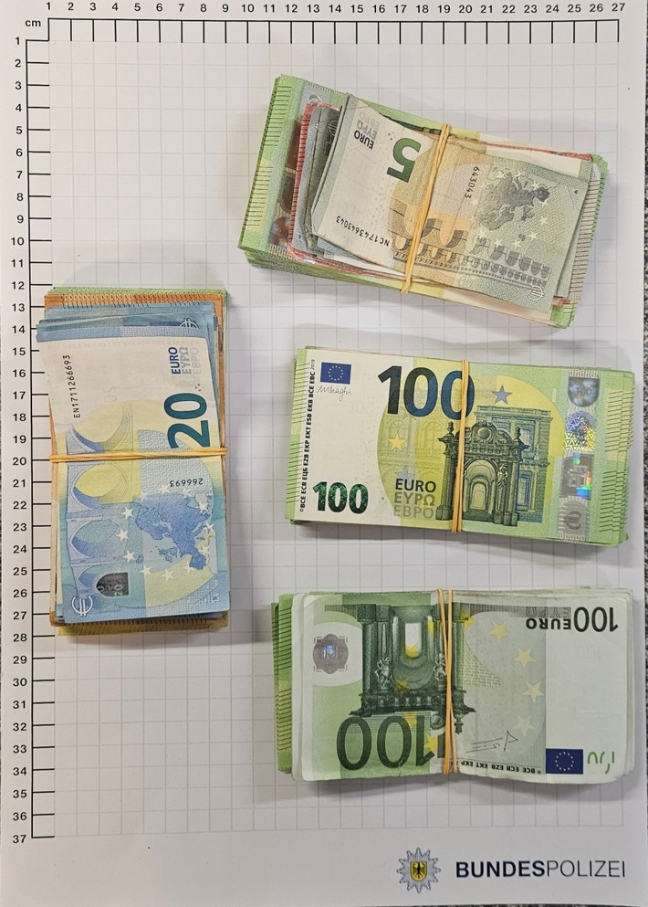 BPOL NRW: 20.100 Euro Bargeld - Bundespolizei ermittelt wegen Geldwäsche