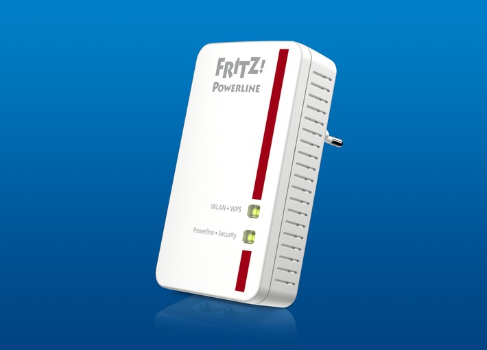 FRITZ!Powerline 540E est en vente dès à présent / Le FRITZ!Powerline 540E combine réseau sans fil et CPL pour créer un réseau domestique robuste