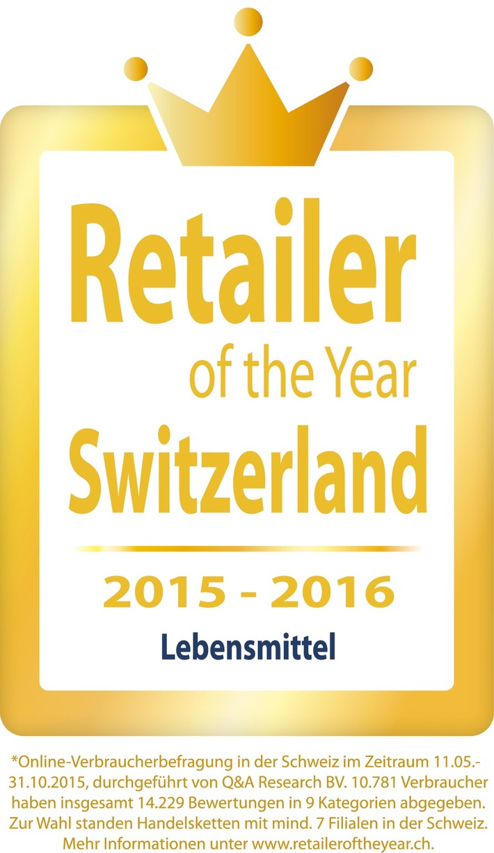 Lidl Schweiz erstmals &quot;Retailer of the Year&quot;