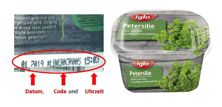 Produktrückruf: Vorsorglicher Rückruf von Tiefkühl-Kräutern der Variante Petersilie (FOTO)