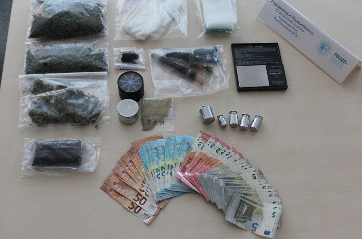 POL-NB: Haft nicht angetreten - Drogen gefunden