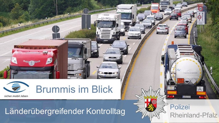 POL-PPKO: Verkehrssicherheitsaktion: "Brummis im Blick"
Polizei überwacht Lkw-Verkehr