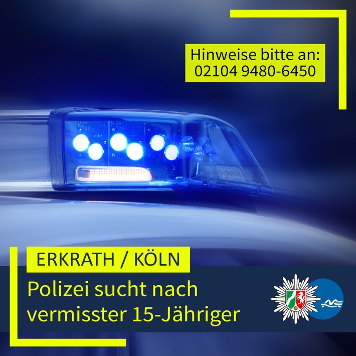 POL-ME: Polizei sucht nach vermisster 15-Jähriger - 2605028