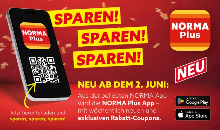 NORMA Plus App startet am 2. Juni: Exklusive Sparvorteile für Kundinnen und Kunden direkt auf das Smartphone / Attraktive Preisvorteile dank digitaler Coupons