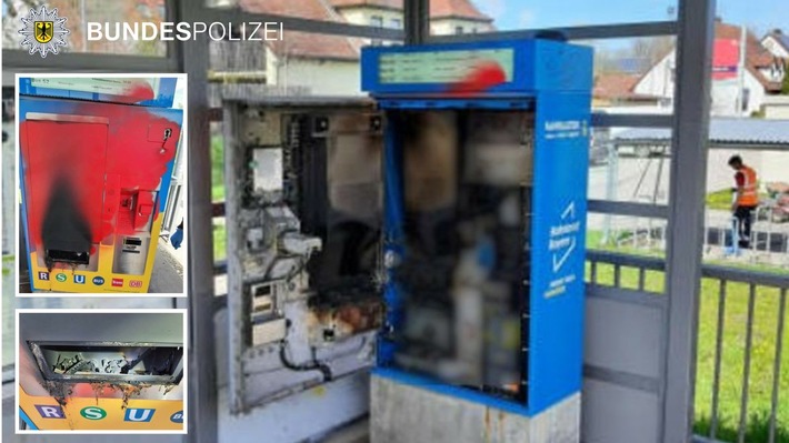 Bundespolizeidirektion München: Vandalismus am Bahnsteig / Mehrere tausend Euro Schaden
