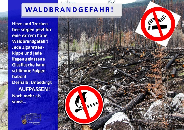 POL-PPWP: Waldbrände gelöscht