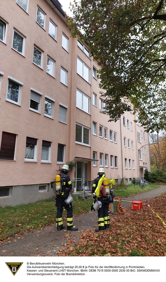 FW-M: Küchenzeile in Brand (Perlach)