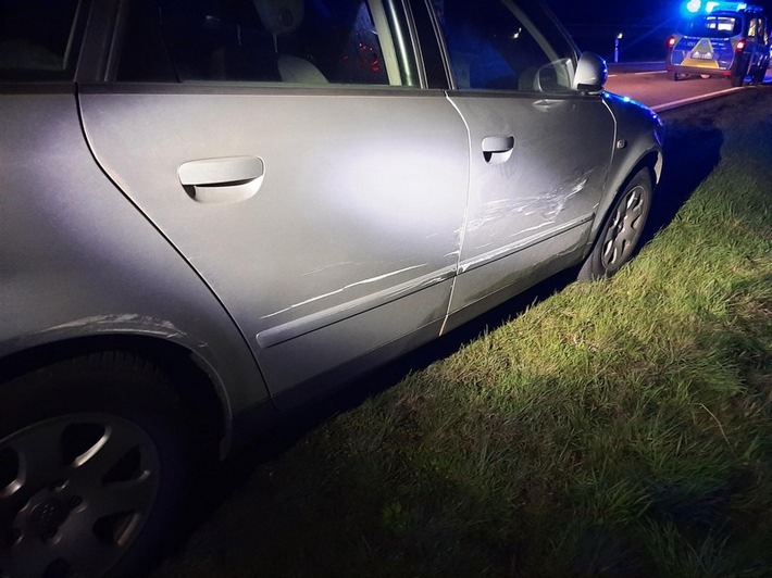 BPOLI LUD: Betrunken an der Autobahn-Kontrollstelle vorbeigerast, bei Elstra Unfall verursacht und dabei Dienstwagen beschädigt