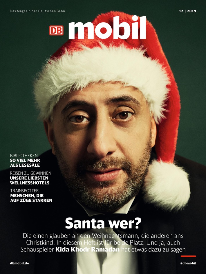 "Ich bin ein Weihnachtsspießer": Im Titelinterview mit DB MOBIL erzählt Kida Khodr Ramadan, warum er als Moslem mit seiner gesamten Familie Weihnachten feiert