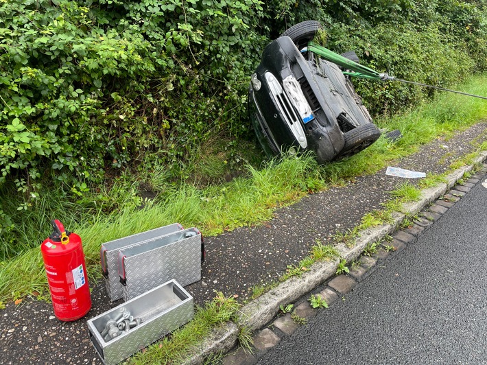 FW-MH: Verkehrsunfall mit einer verletzten Person