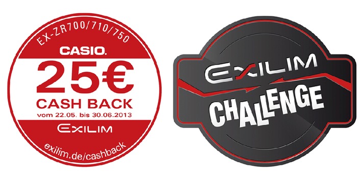 Im Sommer gibt&#039;s Cash Back und Urlaubsgeld! / Mitmachen, 25 Euro Cash Back erhalten und bei der Exilim Challenge 3 x 2.000 Euro gewinnen (BILD)