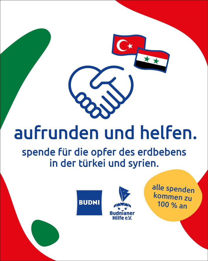 „Aufrunden bitte!“ BUDNI Spendenaktion für die Erdbebenopfer in der Türkei und Syrien