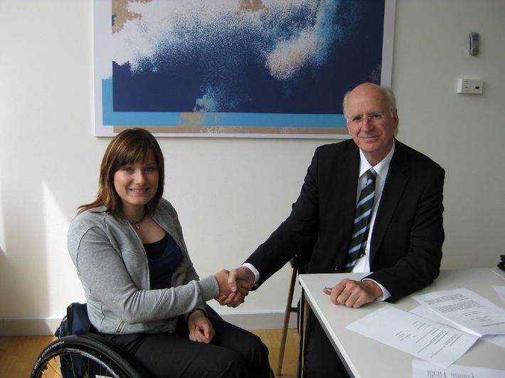 Joseph Voegeli-Stiftung für verunfallte Sportler unterstützt Andrea von Büren, mehrfache Junioren-Weltmeisterin in der Rollstuhl- Leichtathletik