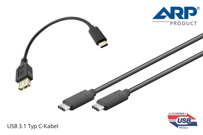 ARP erweitert Kabelsortiment mit neuen USB 3.1 Typ C-Kabeln