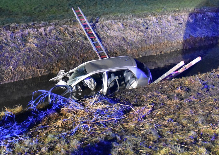 POL-STD: 22-jähriger Autofahrer bei Unfall in Drochtersen ums Leben gekommen