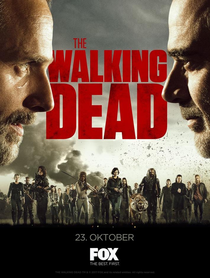 Fox präsentiert die 8. Staffel von &quot;The Walking Dead&quot; exklusiv ab 23. Oktober