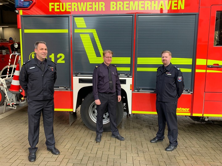 FW Bremerhaven: Die Freiwillige Feuerwehr Lehe hat einen neuen stellvertretenden Wehrführer