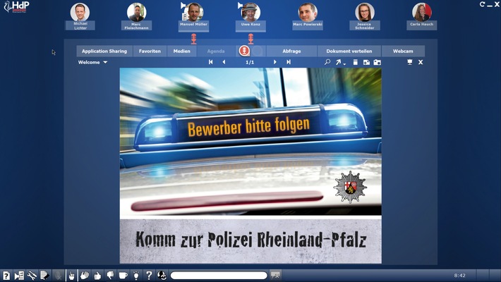 POL-PPTR: Infos zum Traumberuf Polizist im digitalen Wohnzimmer Unser Einstellungsberater beantwortet eure Fragen digital und berät individuell