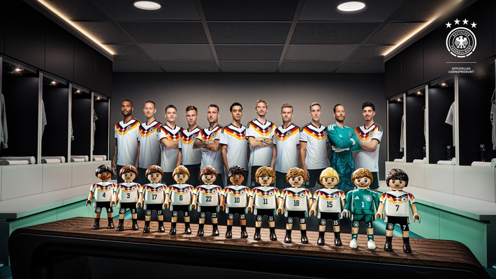 Jetzt gehts weiter Richtung Fussball-Weltmeisterschaft: Playmobil bringt die deutsche Männer-Nationalmannschaft ins Spiel