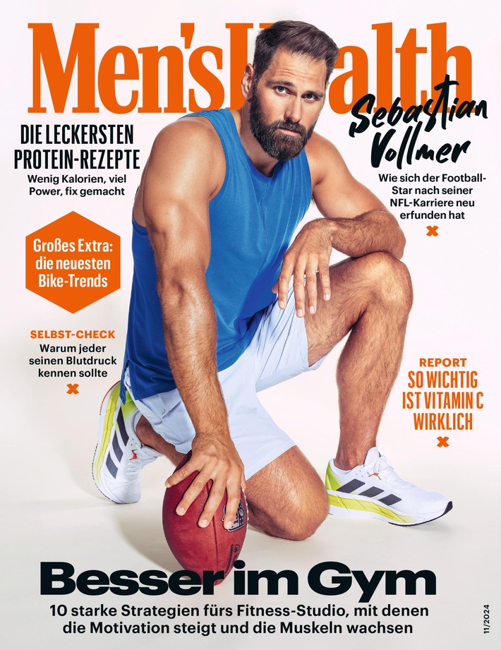 Football-Star Sebastian Vollmer bei Men&#039;s Health: &quot;Ich musste lernen, dass Essen nicht nur Arbeit ist.&quot;