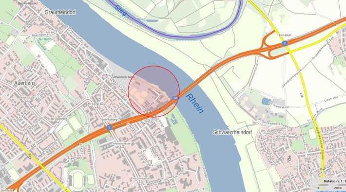 POL-BN: Polizei sucht Bonner Rheinufer im Bereich der Nordbrücke ab