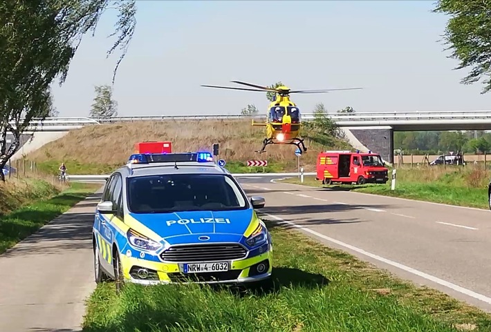 FW Selfkant: Verkehrsunfall auf der L410 mit einer verletzten Person