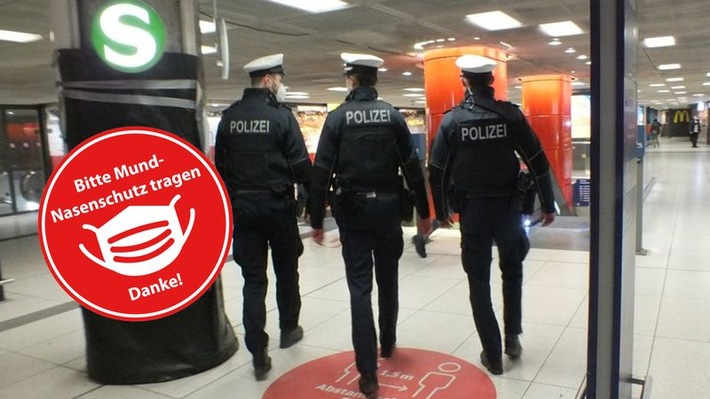 Bundespolizeidirektion München: Bahnmitarbeiter wiederholt ohne MNB unterwegs / 47-Jähriger bezeichnet Kontrolle und Maskenpflicht als lächerlich