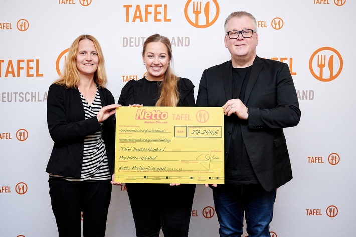 Große Spendenbereitschaft: Netto-Kunden spenden über 27.000 Euro für Tafel Deutschland e.V.