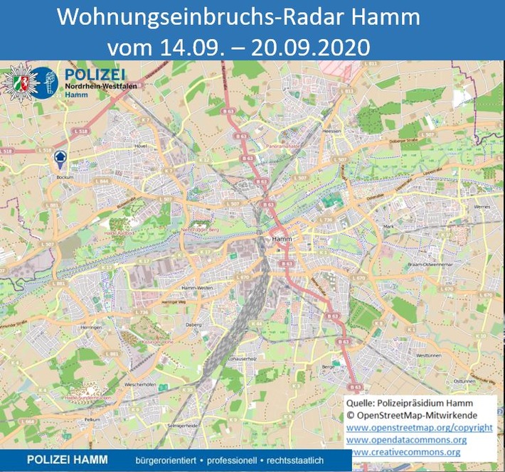 POL-HAM: Wohnungseinbruchs-Radar Hamm 14. bis 20. September 2020