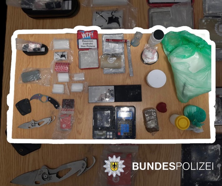 BPOLD-B: Bundespolizei beschlagnahmt Betäubungsmittel und Waffen
