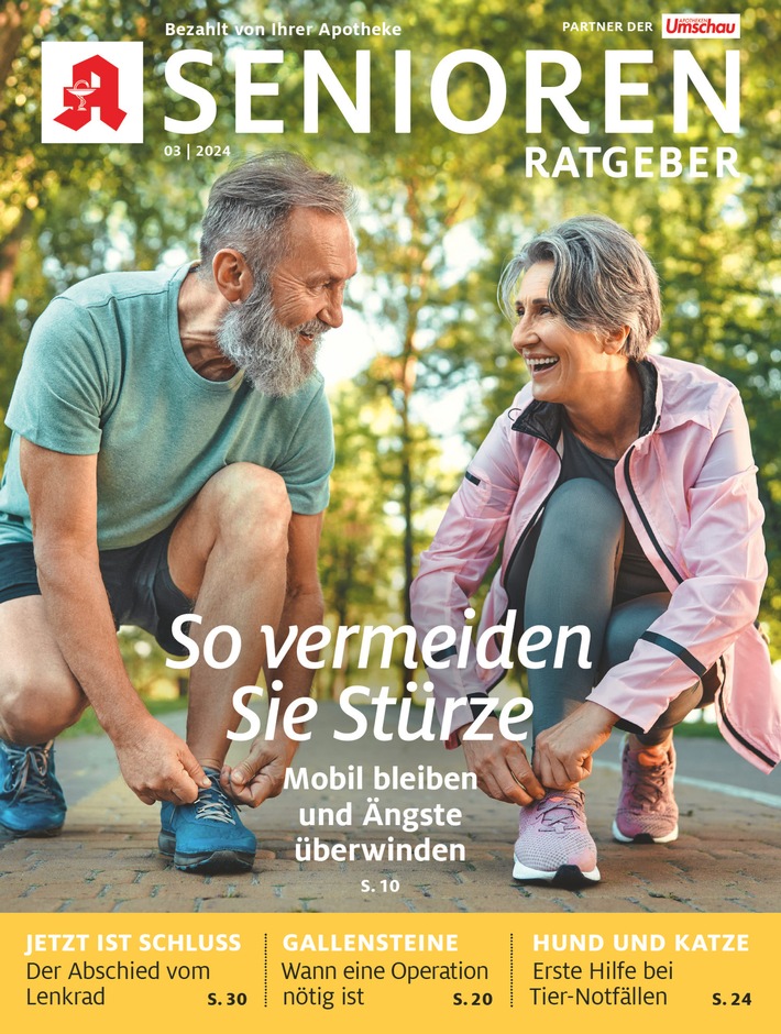 Mit gezielten Übungen gegen Stürze vorbeugen / Der "Senioren Ratgeber" zeigt, wie ältere Menschen ihre Kraft und Balance trainieren können
