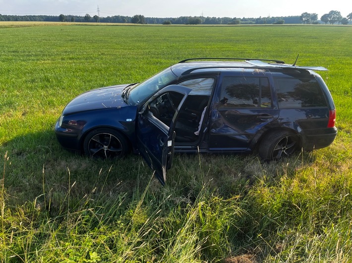 POL-STD: Auto gerät bei Wohlerst in den Gegenverkehr - eine Person verletzt, Mazda aus dem Parkhaus eines Stader Einkaufsmarktes gestohlen
