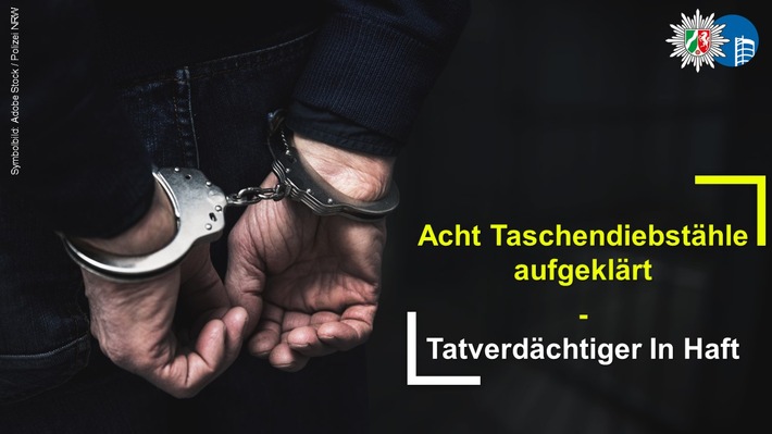 POL-OB: Acht Taschendiebstähle aufgeklärt - Tatverdächtiger in Haft