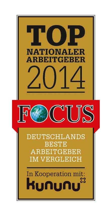 &quot;Focus&quot;-Spezial &quot;TOP nationale Arbeitgeber 2014&quot;: Deutsche Vermögensberatung (DVAG) zählt zu den besten Unternehmen Deutschlands