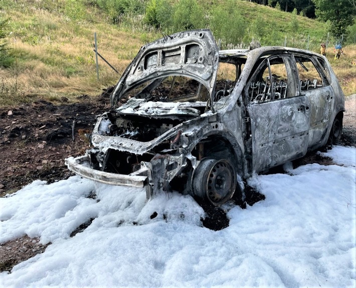 LPI-NDH: Pkw geht in Flammen auf